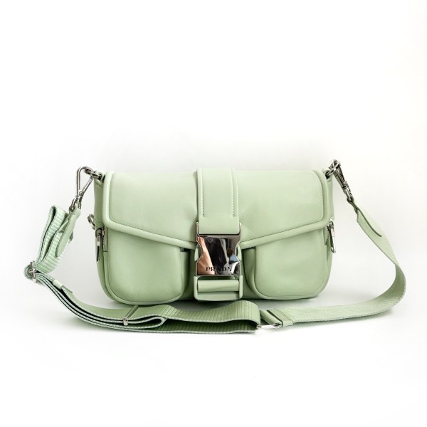 Prada Multi-Pocket Leather Shoulder Bag